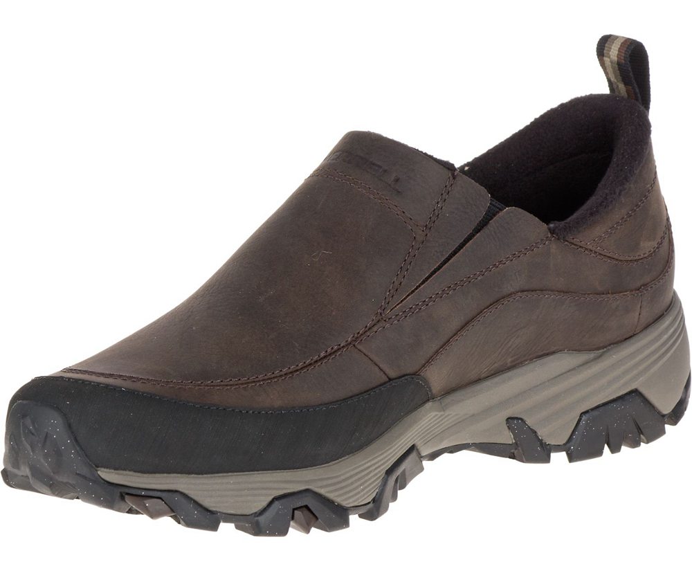 Slip On Homem - Merrell Coldpack Ice+ Moc Waterproof - Marrom - UZS640539